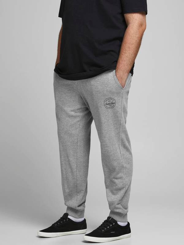 Plussize jpstgordon track pants - light grey melange-null