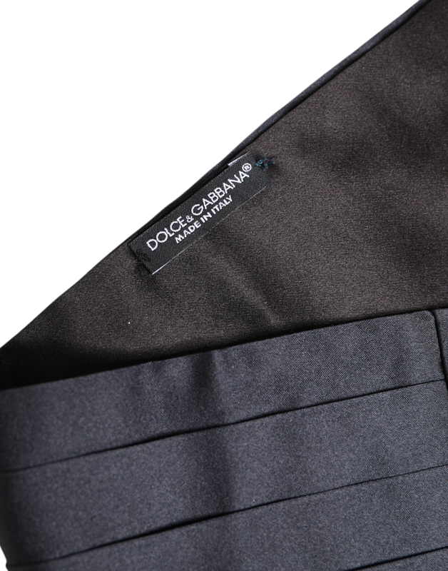 Dark blue 100% silk belt waist cummerbund-null