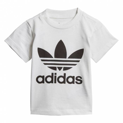 Adidas infant trefoil tee, White / Black, medium