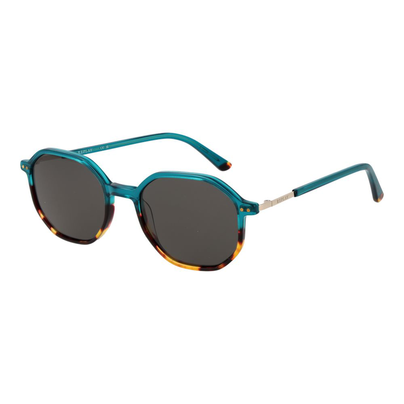 Turquoise plastic sunglasses-null