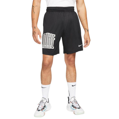 Dri-FIT mens basketball asym short, Black / White, medium