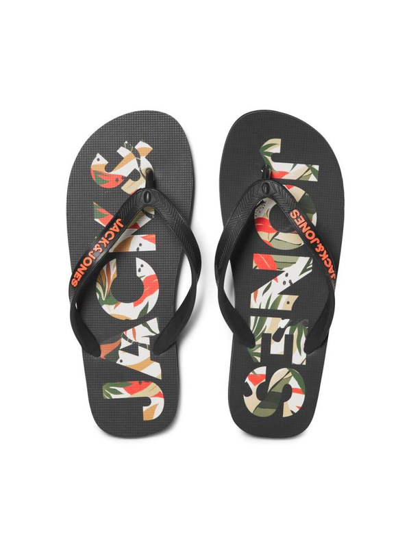 Jack&jones jfwlogo palm print flip flop image number null