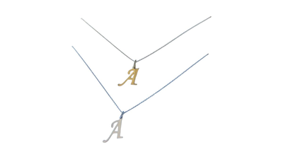 Silver necklace - gold plated, , medium