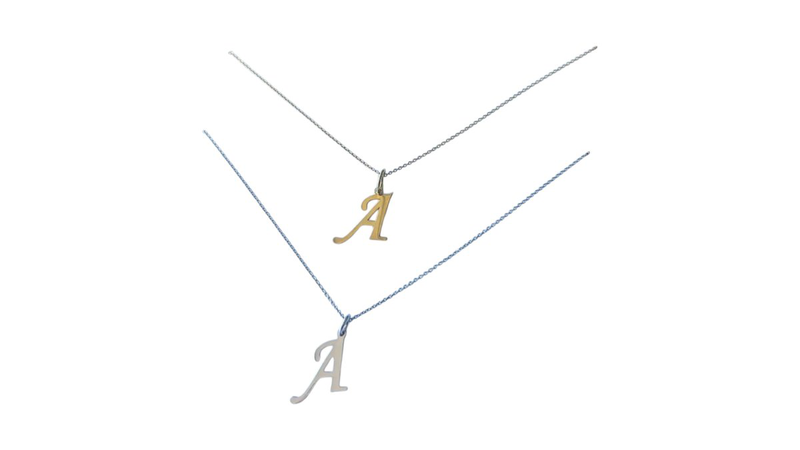 Silver necklace - gold plated-null