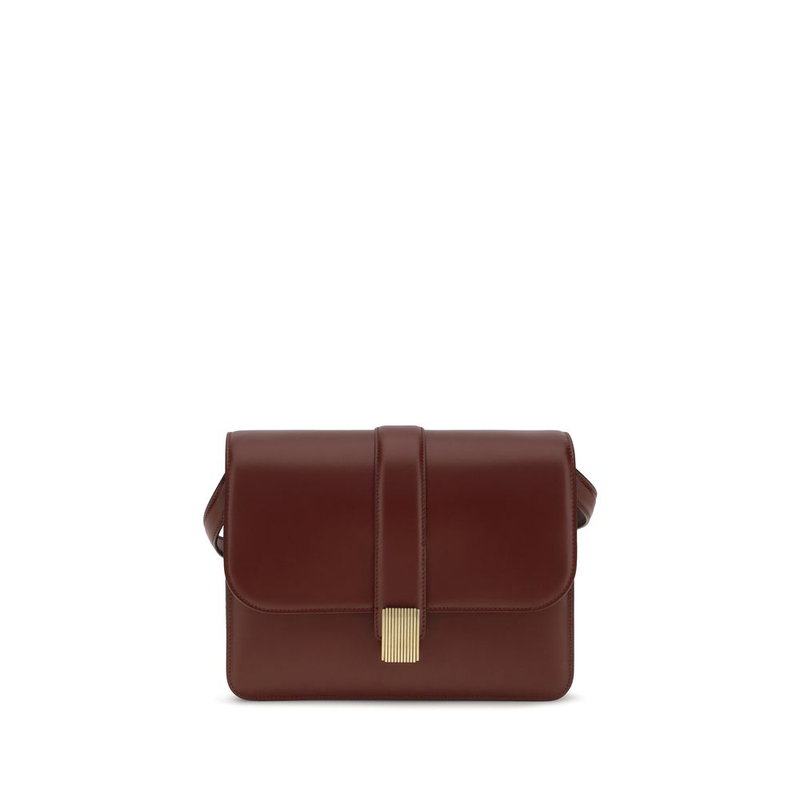 Bordeaux calf leather bos taurus shoulder bag-null