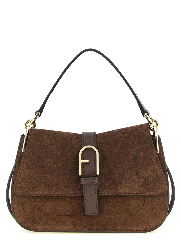 Brown calfskin handbag-null