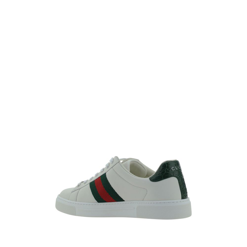 White calf leather bos taurus low top sneakers-null