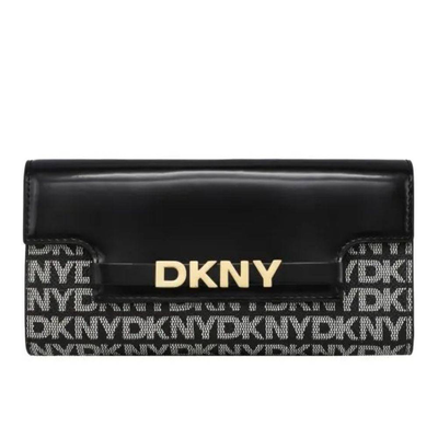 Dkny avril wallet, Black, medium