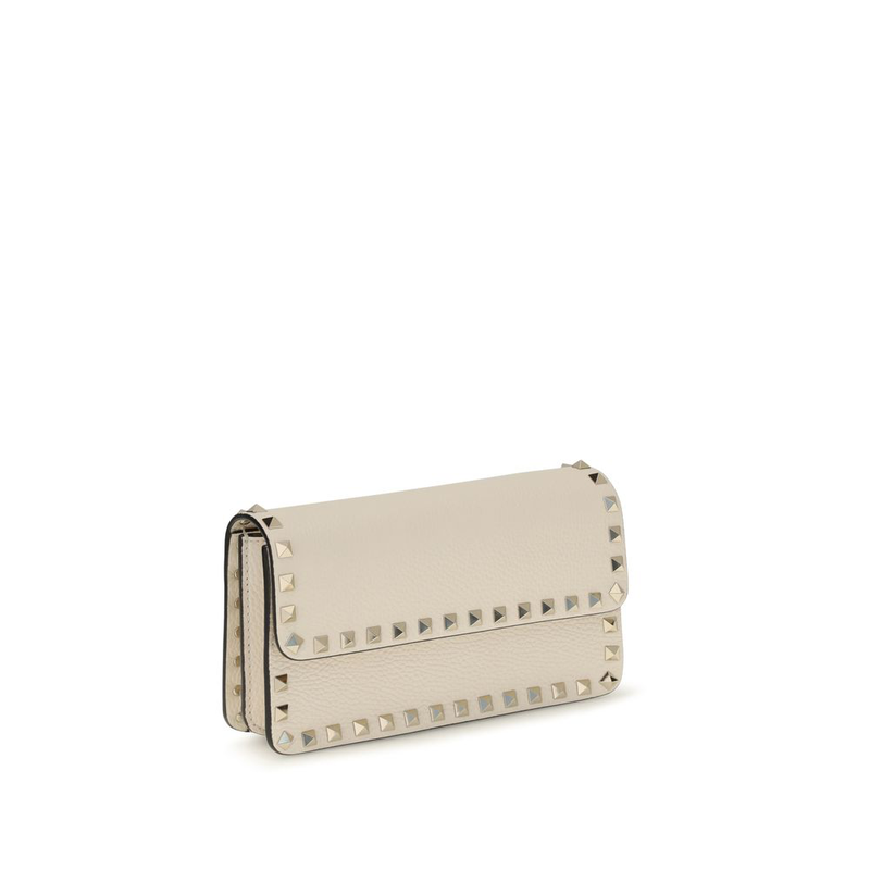 Beige calf leather bos taurus wallet-null