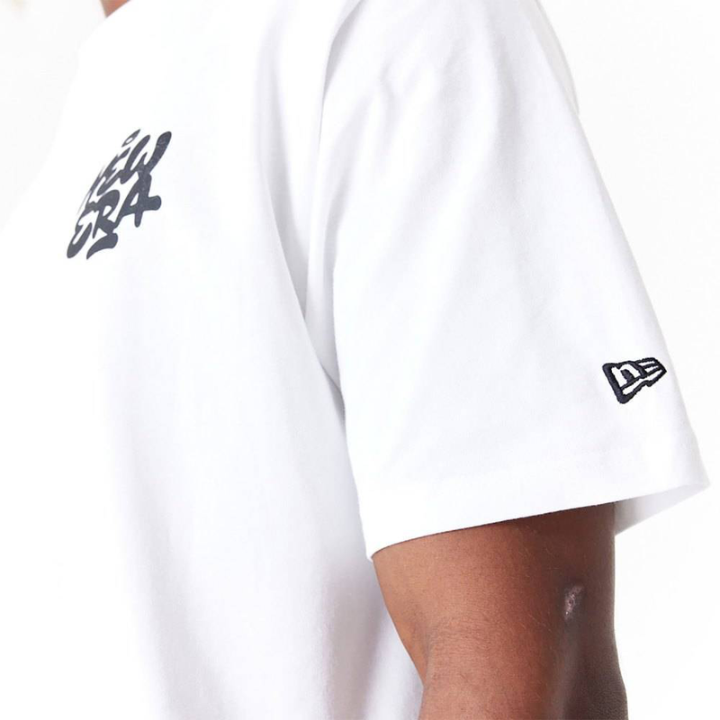 New era spray graphic oversized tee-null