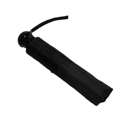 Compact black folding umbrella, , medium