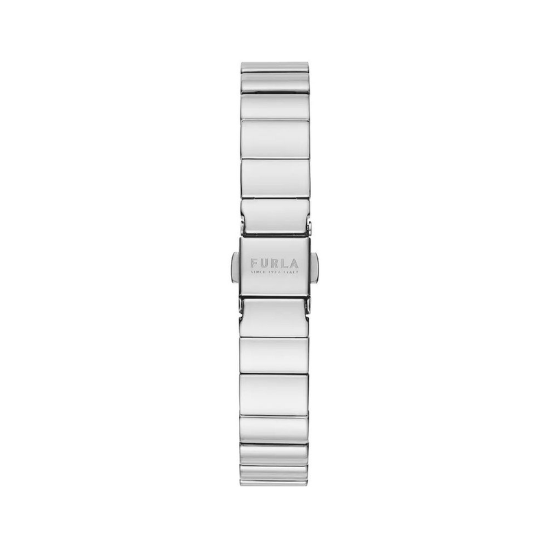 Gray stainless steel dress watch-null