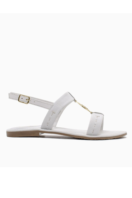U.s. Polo assn linda sandal, White, medium