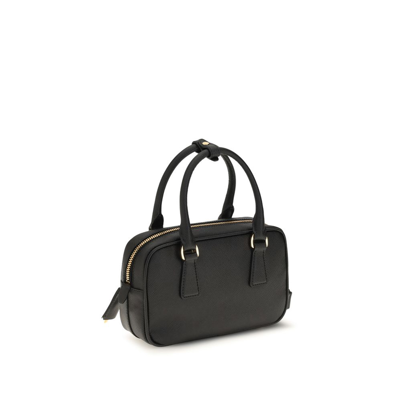 Black calf leather bos taurus handbag-null