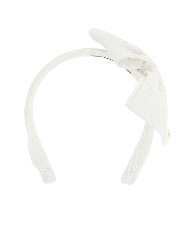 White papier headband-null