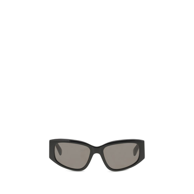 Black acetate sunglasses, Black, medium