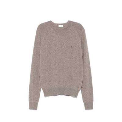 Brown cashmere sweater, Brown, medium