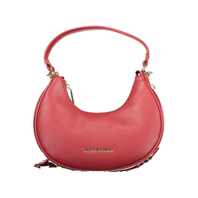 Rosso polyurethane woman shoulder bag, Red, medium
