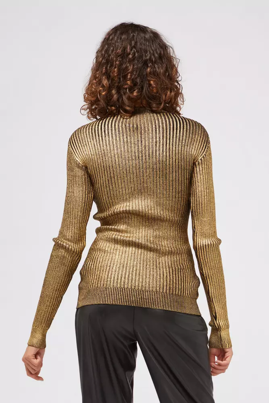 Gold wool women sweater-null