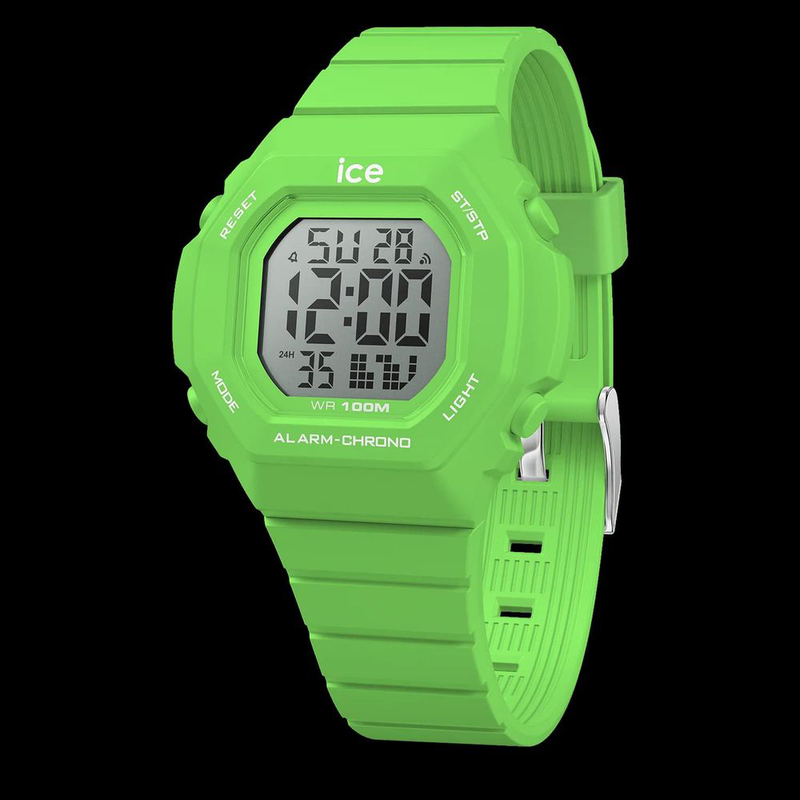 Bicolor synthetic digital watch-null