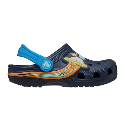 Classic ufo lights clog top, Navy, medium