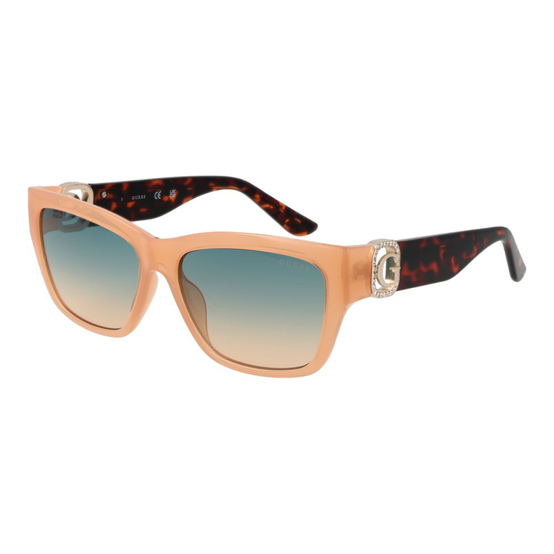 Beige stainless steel sunglasses-null