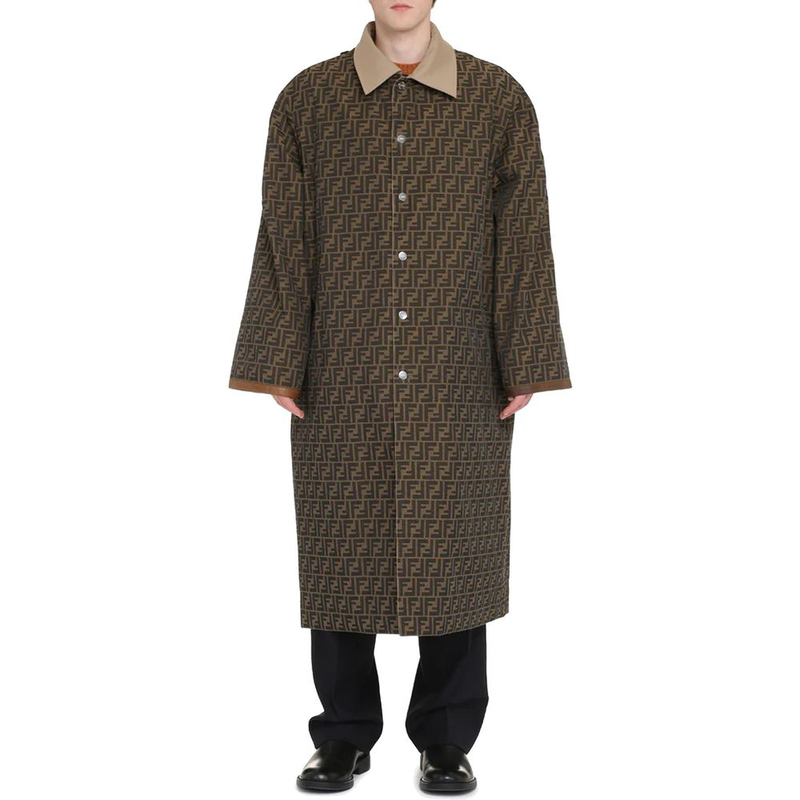 Beige cotton coat-null