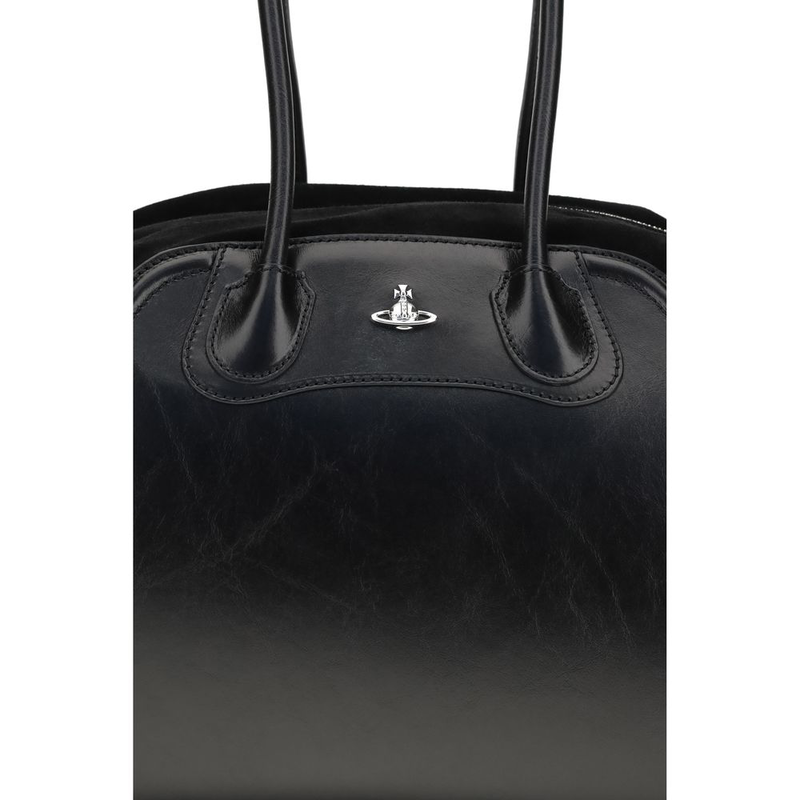 Black calf leather bos taurus shoulder bag-null