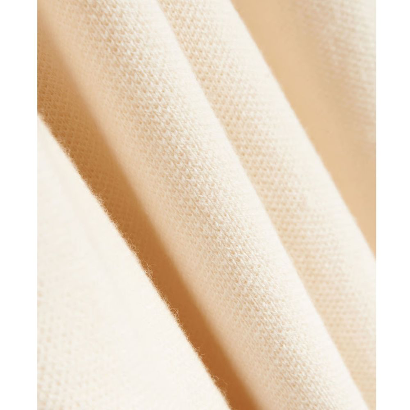 Beige cotton polo shirt-null