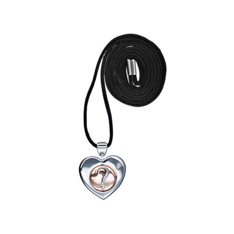 Gray stainless steel necklace-null