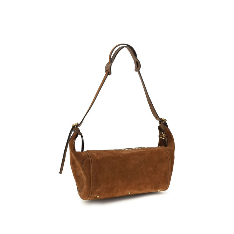 Brown calf leather bos taurus shoulder bag-null