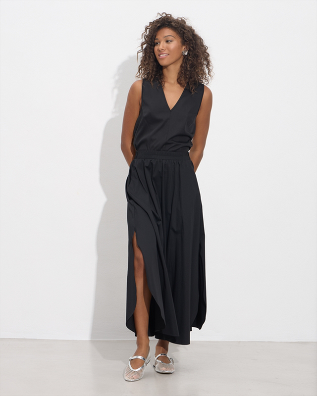 Skirt cotton split off-null