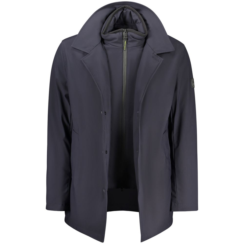 Blue polyester men's jacket-null