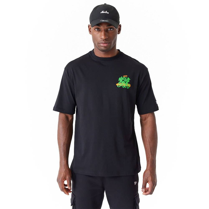 Spray graphic oversized t-shirt-null