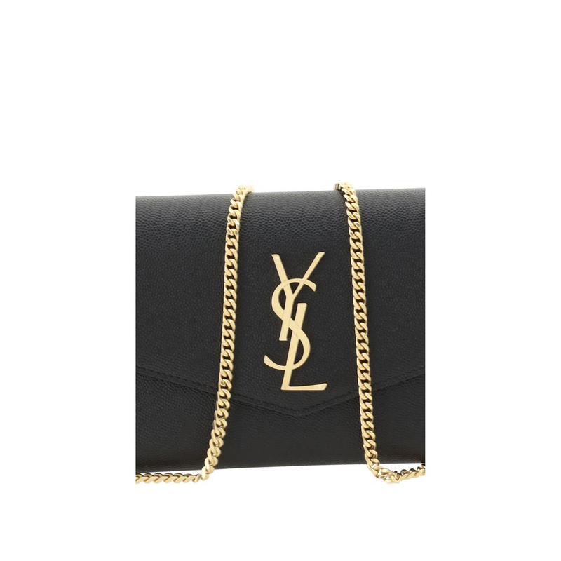Black calf leather bos taurus clutch bag-null