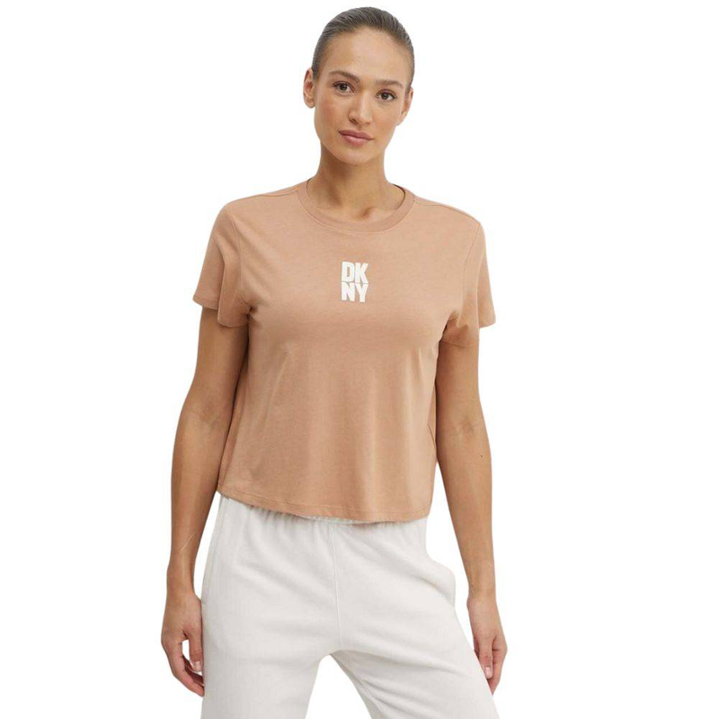 Puff logo short sleeves crop t-shirt-null