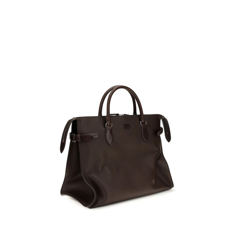 Brown calf leather bos taurus handbag-null