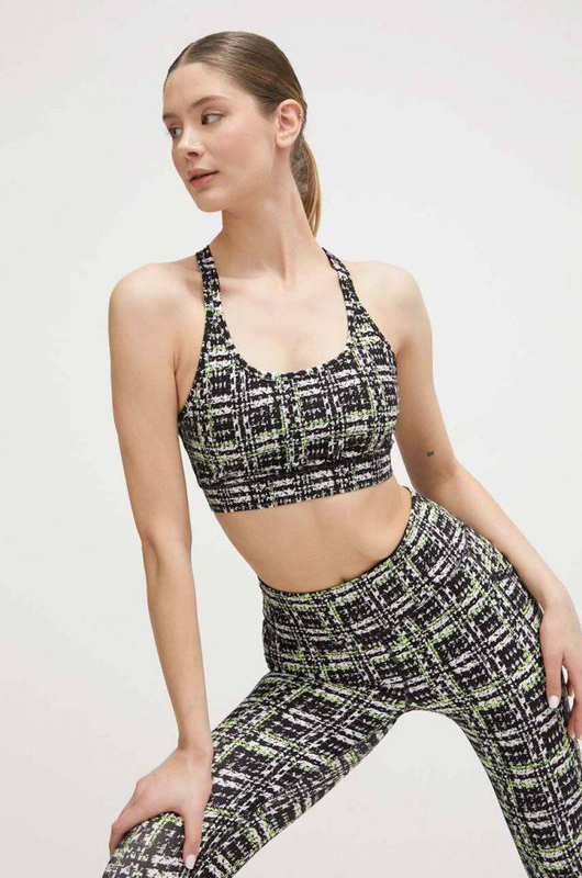 Product image: Dkny sport boucle plaid print strappy bra-null