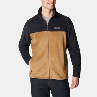 Columbia &alpha;&nu;&delta;&rho;&iota;&kappa;&eta; &zeta;&alpha;&kappa;&epsilon;&tau;&alpha; steens mountain&trade; full zip 2.0 fleece, Black/sunburst-varsity Purple-taxi, medium