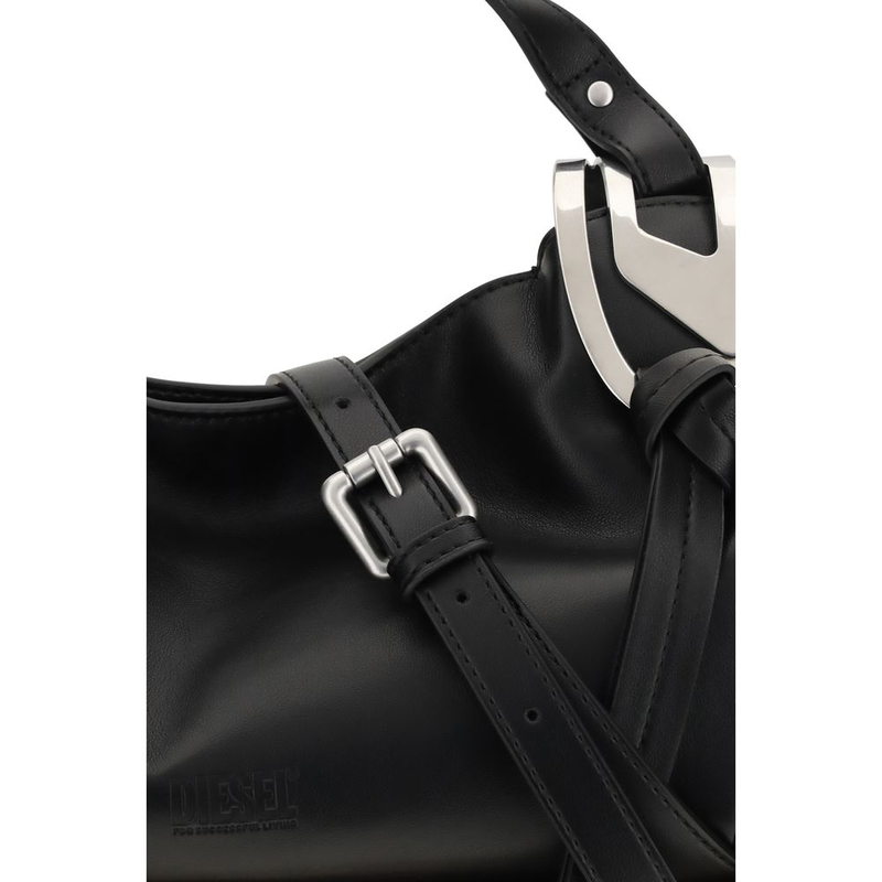 Black calf leather bos taurus handbag-null