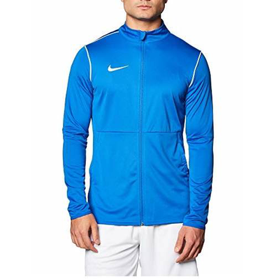 Soccer track jacket mens, Royal / White, medium