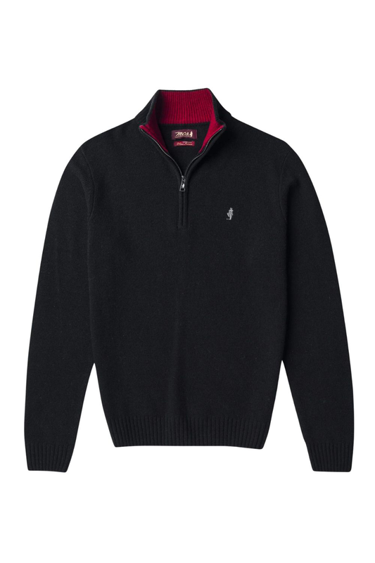 Marlboro knitwear half zip neck-null
