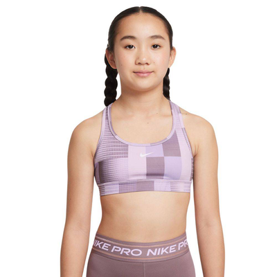 Girls Dri-FIT reversible sport bra, Hydrangeas, medium
