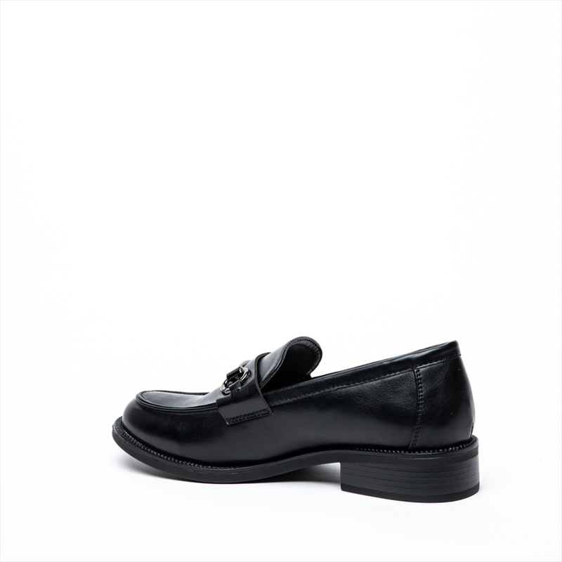 Miss belgini patent loafers with silverware embellishment image number null