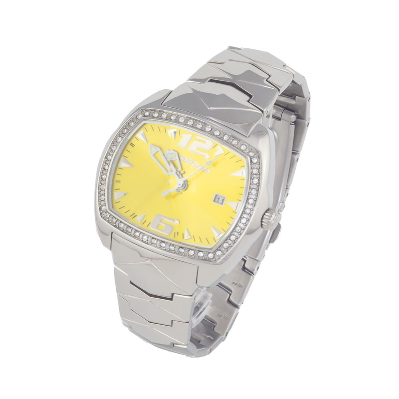 Silver stainless steel dress watch-null