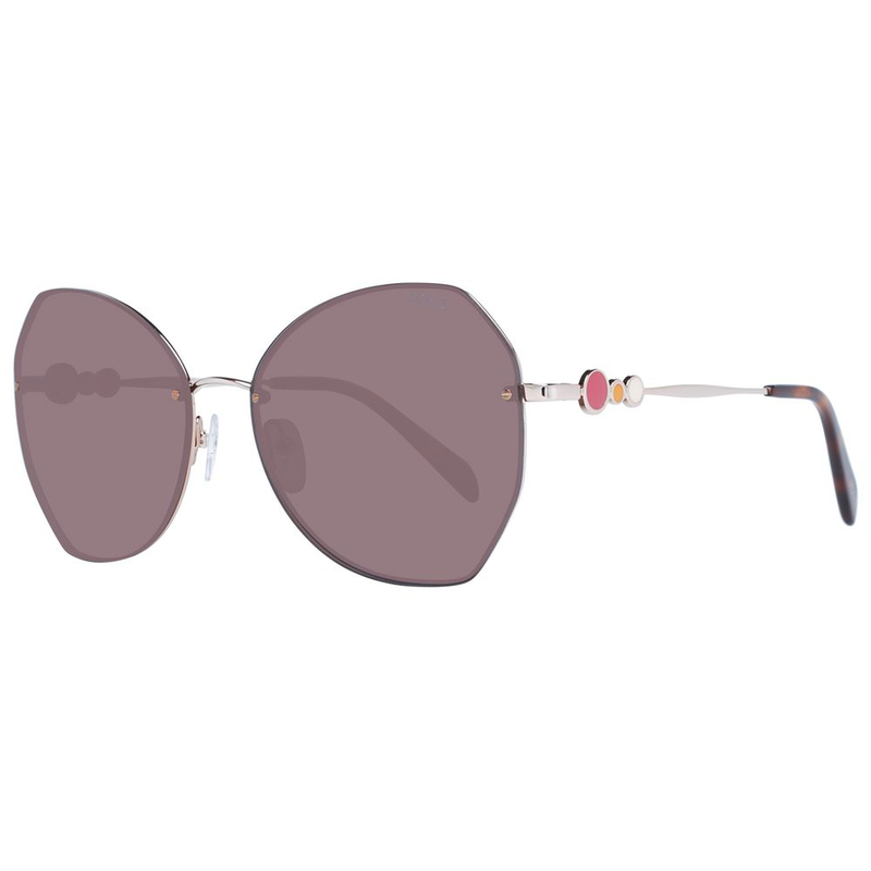 Rose gold metal sunglasses-null