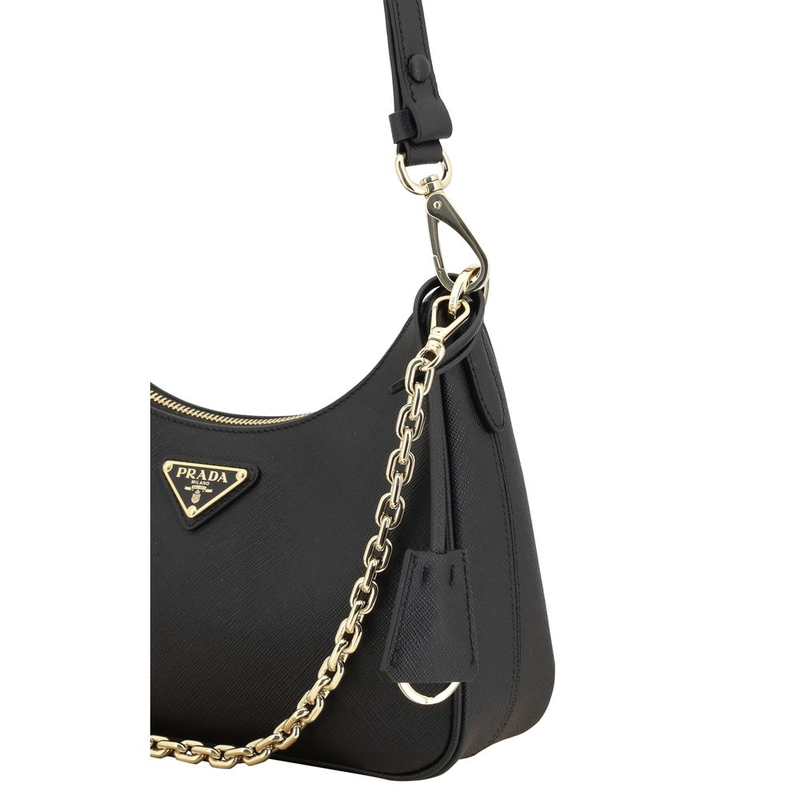Black calf leather bos taurus shoulder bag-null