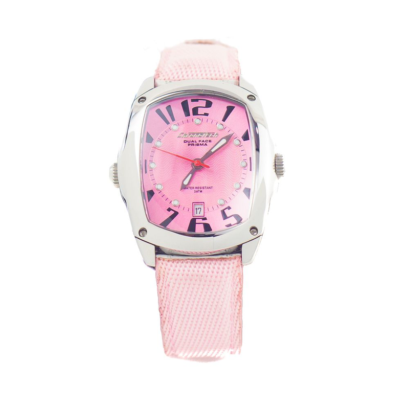 Multicolor leather dress watch-null