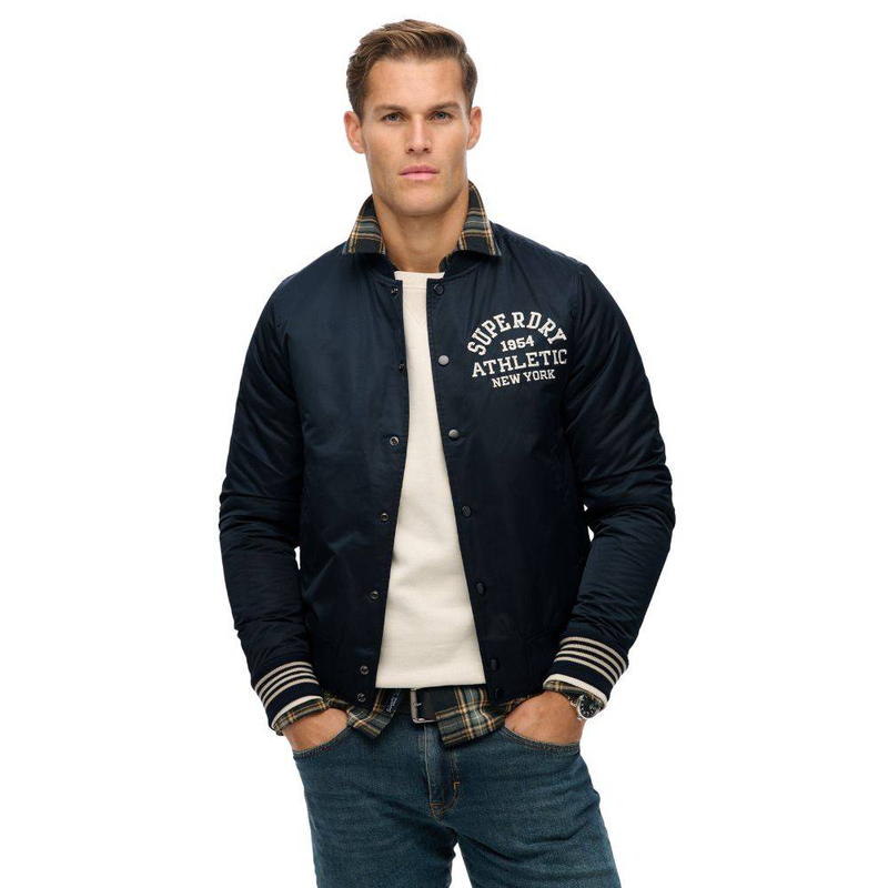 Athletic varsity bomber-null