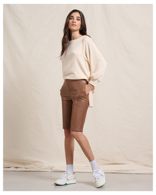 Bermuda eco leather, Camel, medium